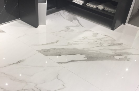 Gres porcelain tile 5,5 mm tickness Calacatta marble polished 60x120