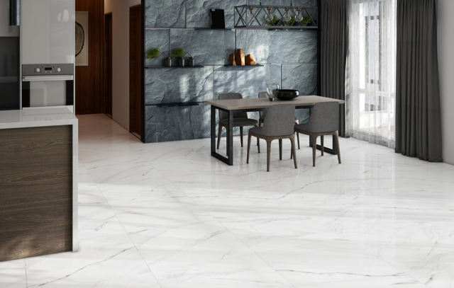 Statuario polished porcelain stoneware floor marble effect 1st Choice 